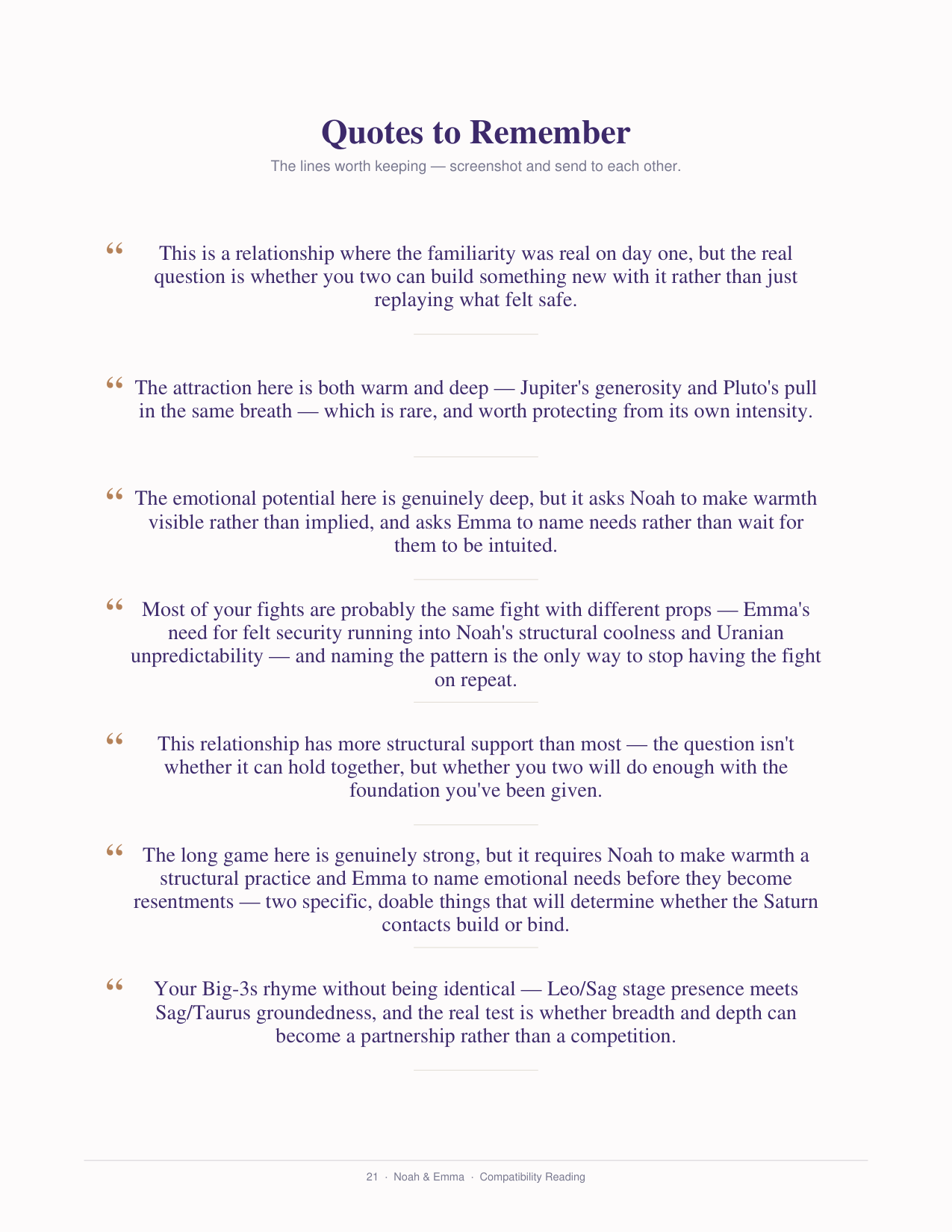Quotes to remember page